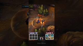 1 LEVEL FULL BUILD GAREN vs 18 LEVEL NO ITEM GAREN! #leagueoflegends