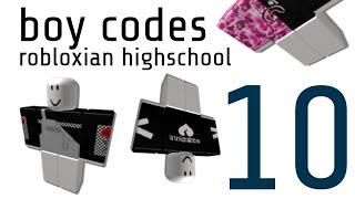 ROBLOXIAN HIGHSCHOOL BOY CODES