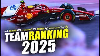 Das große Formel 1 Team-Ranking 2025: McLaren Favorit? Williams ein Top-Team?