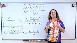 Calculating the Center of Mass of a System of Particles