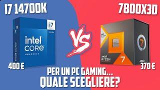 7800X3D VS 14700K: QUALE TRA LE DUE CPU SCEGLIERE PER UN PC DA GAMING?