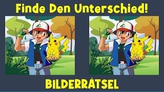 Pokémon Pikachu - Bilder Rätsel  Finde den Fehler  | Finde den Unterschied