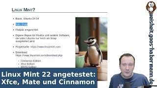 Linux Mint 22 angetestet: Xfce, Mate und Cinnamon