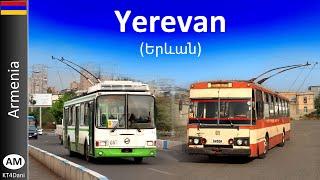 【4K】YEREVAN TROLLEYBUS (2023)