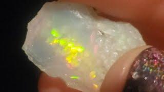 Watch as this 10ct opal reveals something ive never seen before | cutt and polish with me