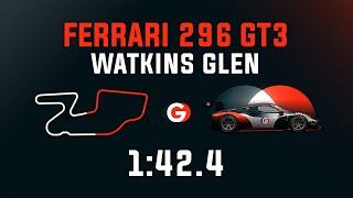 Watkins Glen 1:42.4 - Ferrari 296 GT3 - GO Setups | ACC 1.9.1