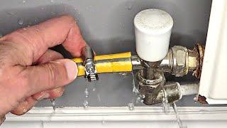 How to drain down central heating system