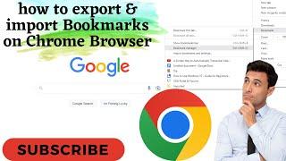 How to export Chrome bookmarks / Exporting Google Chrome bookmarks #google #chrome #bookmarks #short