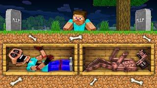 Burying Mimicer and Siren Head Alive in Minecraft