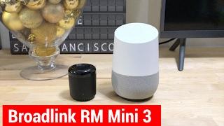 Demo Broadlink RM Mini 3 integration with Google Home via Home Assistant