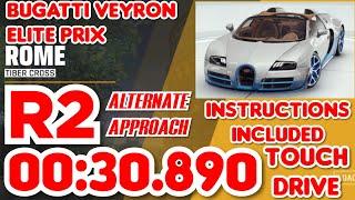 Asphalt 9 - BUGATTI VEYRON Elite Prix Round 2 - 00:30.890 - Touchdrive Instructions