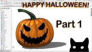 Creating a Jack-o'-Lantern in SolidWorks Part 1