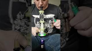 Three Monkey Designs dual coil glycerin bong.