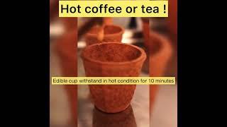 Drink & Eat Edible Biscuit Coffee/Tea Cup #shorts #teatimesnacks #ecokadai