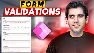 Custom Validations in Power Apps Modern Forms | Tutorial