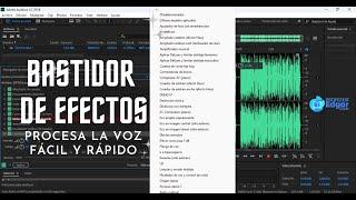 Procesando la voz utilizando el bastidor de efectos de Adobe Audition CC 2018