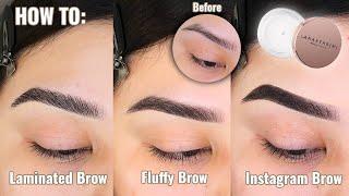 ANASTASIA BEVERLY HILLS BROW FREEZE | 3 DIFFERENT WAYS TO DO YOUR BROWS