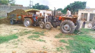 Tractor Trali back tochan •|•New Holland Gazi 365 Contected with Massey 235