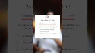 Google Photos Storage Full Problem Solved  #techshorts #tech