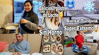 Olcay es igual a mi suegra ¡Por fin! Nevó en Bursa +Fácil postre de leche| Sulem y Olcay en 