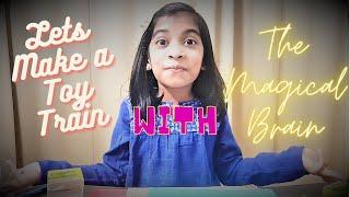 How to make Toy Train with waste Material at Home. Toy Train Ideas. Best out of waste activity.