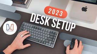 2023 Minimal Desk Setup! Logitech MX Mechanical Mini, MX Master 3S, Mac mini, Apple Studio Display