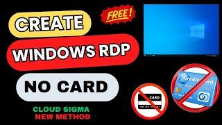  Get FREE Windows RDP with Cloud Sigma | 2025 Tutorial  100% Working!