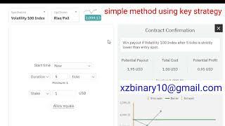 Simple Method using Key Strategy Binary Deriv Last Digit