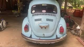 1970 VW Super Beetle offered by The Common Gear - engine idling.