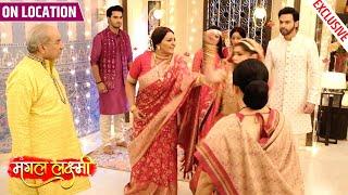 Mangal Lakshmi | Adit Aur Soumya Ne Ki Shaadi, Kusum Ka Phuta Soumya Par Gussa | On Location