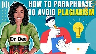 How to paraphrase to avoid plagiarism I paraphrasing techniques