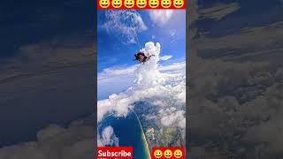 Sky diving #comedy #gudgudi #laughing #hansi #funny #friends #video