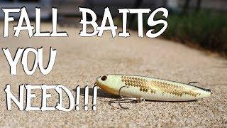 Top 5 Fall Bass Fishing Baits