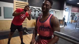 TWEEZY GYM VLOG 2 MAX DEADLIFT 585 POUNDS!!! 