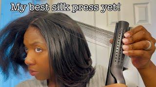 Tymo Really Is THAT Girl! | Easy At Home Silk Press Natural Hair