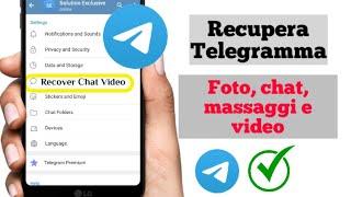 Come recuperare chat, video e immagini di messaggi cancellati da Telegram | solution exclusive