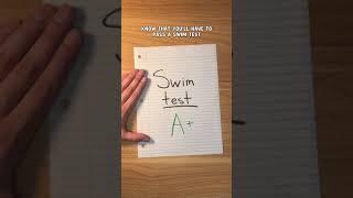 The Swim Test at MIT, Cornell, Columbia, and Dartmouth #shorts
