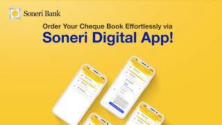 Order your Cheque Book Via Soneri Digital App