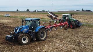 PRACE POLOWE 2024!/ ORKA PO KUKURYDZY X 2 / NEW HOLLAND T7 270 & FENDT 820 VARIO /PPUH AGRO PIASKI