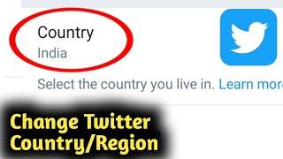 How to Change Twitter Country & Region