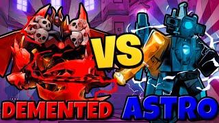 DEMENTED TITAN CAMERAMAN VS ASTRO UPGRADED TITAN CAMERAMAN! (Toilet Tower Defense)!