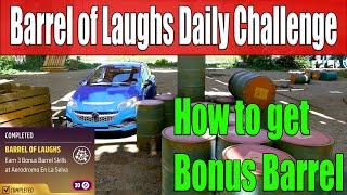 Forza Horizon 5 Barrel of Laughs Daily Challenge Earn 3 Bonus Barrel Skills at Aeródromo En La Selva