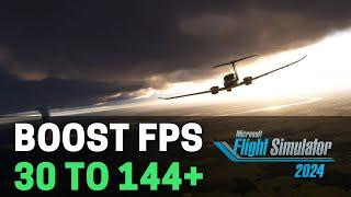 BEST PC Settings for Microsoft Flight Simulator 2024 (Maximize FPS & Visibility)