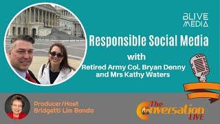 Responsible Social Media clip with ret Col Bryan Denny & Mrs Kathy Waters of AdvocatingForU video 6