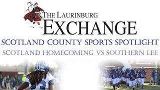 Scotland High School Homecoming vs Southern Lee Football Game.