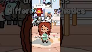 Dressing as different aesthetics - part 3: clean girl 🫧- Toca Life Roleplay #tocalifeworld