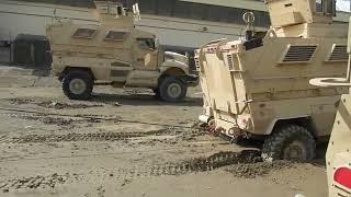 Rescuing an MRAP that my mechanic got stuck in Afghanistan. Oooops!!! LoL!!!