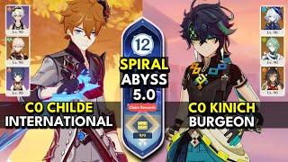 C0 Childe International & C0 Kinich Burgeon | Spiral Abyss 5.0 Floor 12 9 Stars | Genshin Impact 5.0