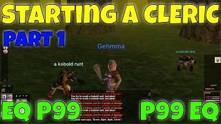 EverQuest Project 1999 Starting a Cleric Part 1 / Erudite Cleric green server ROUGH START P99 EQ