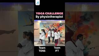 Yoga challenge by physiotherapist #alexaphysiotherapy #physiotherapist #funny #yoga #yogachallenge